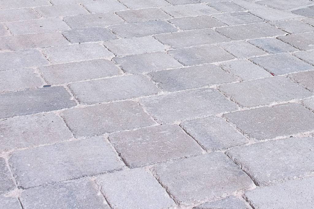 Nahaufnahme des Material Betonsteine