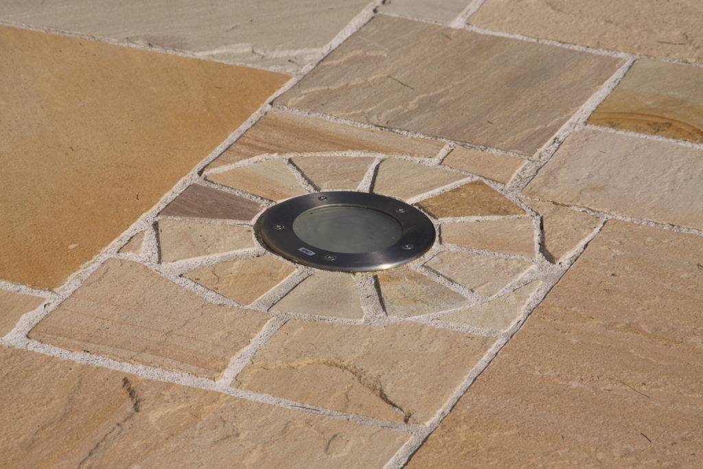 Sandstein Pflasterfläche Detail