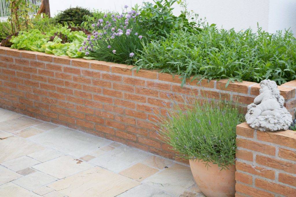 Hochbeet aus Klinker